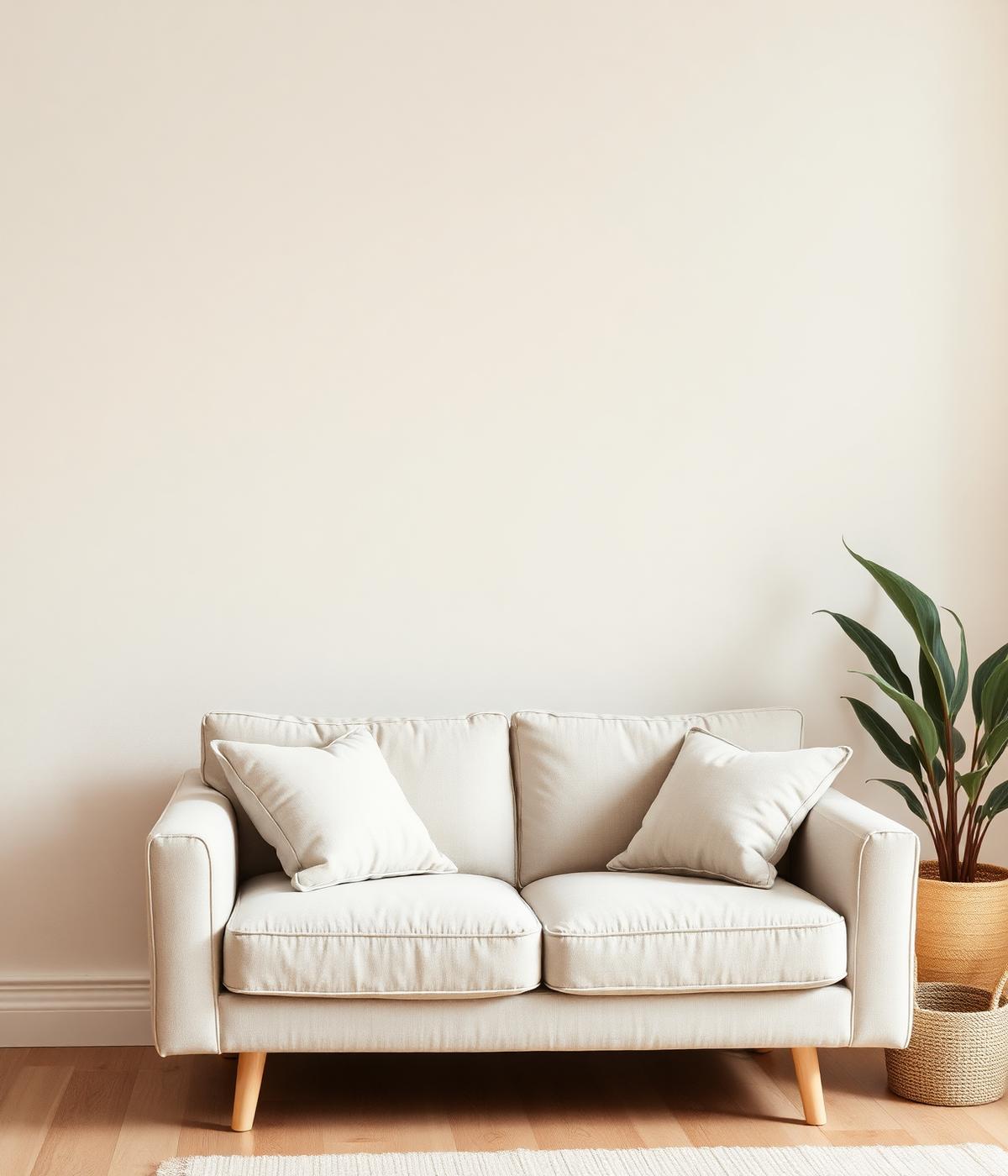 A calm living room corner, suggesting a fresh start